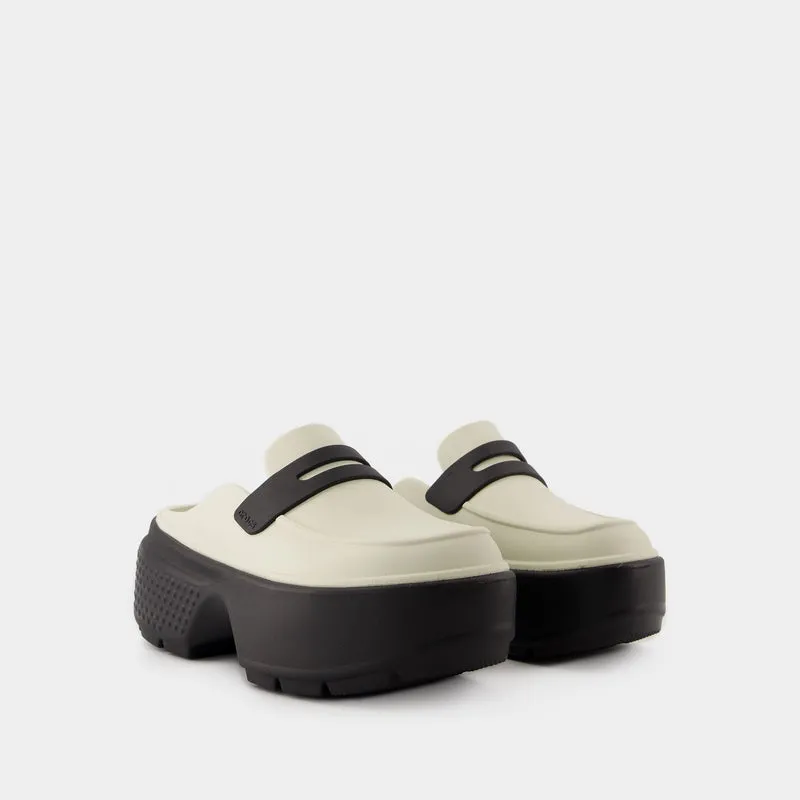 Stomp Mules - Crocs - Synthetic - Linen Black