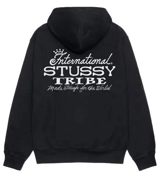 STUSSY Ist Pig. Dyed Hood Black