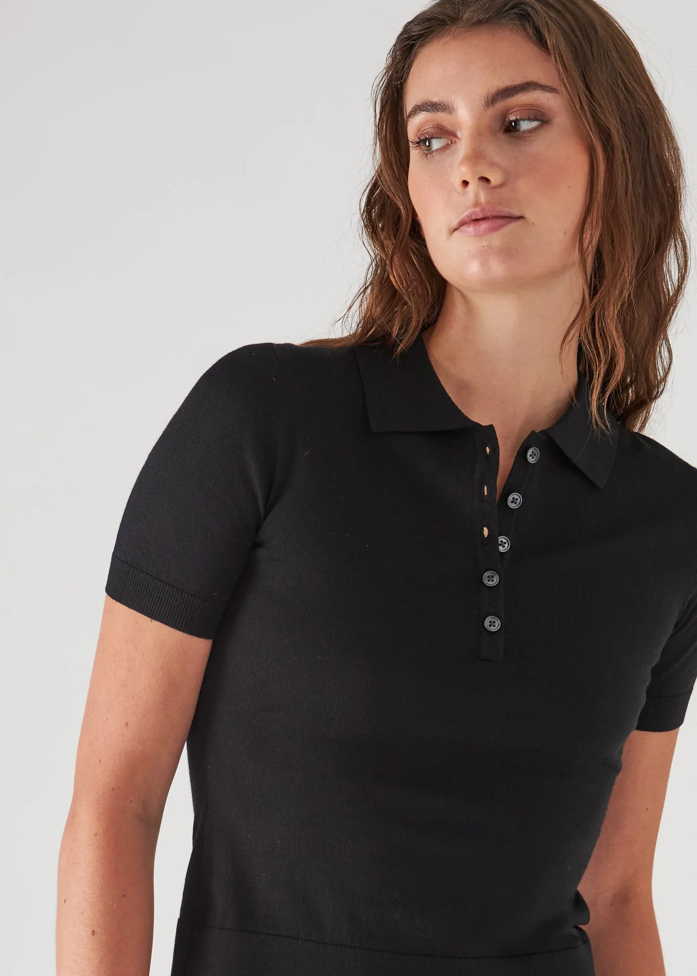 Superfine Merino Tencel Polo Shirt