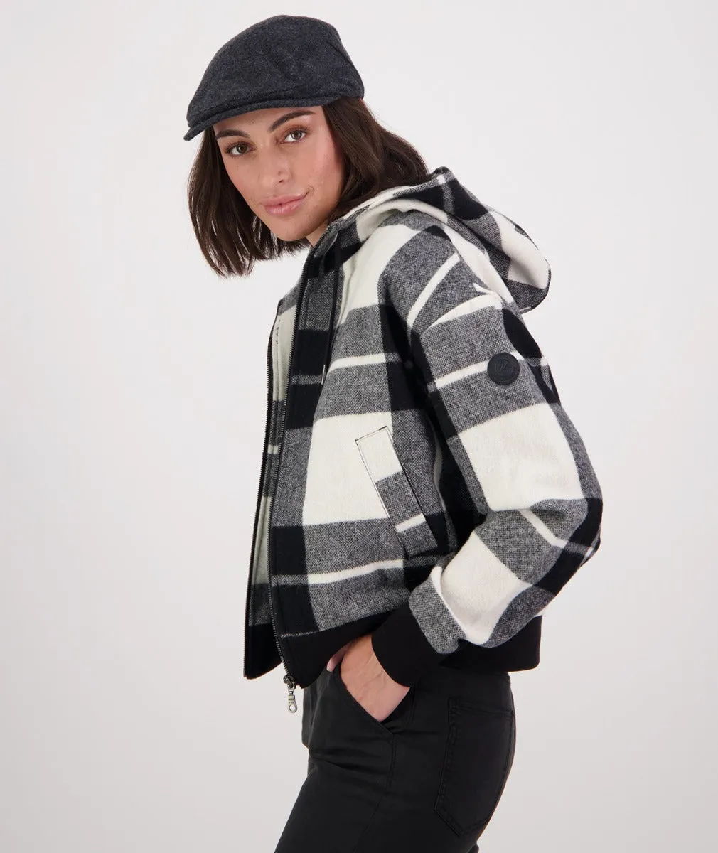 Swanndri Women's Kentwood Cropped Hoodie - Chester Check