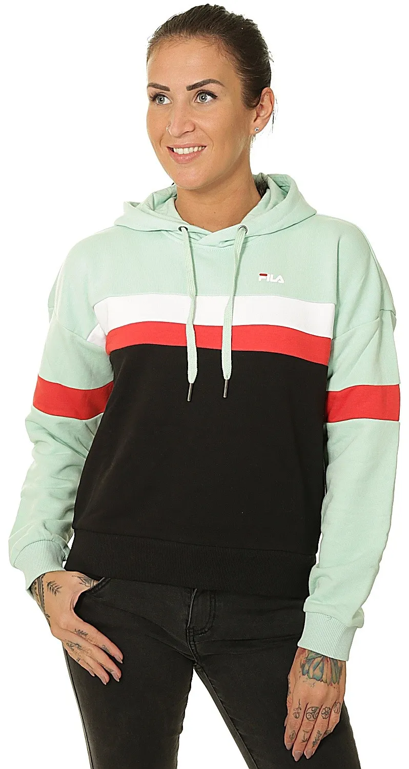 sweatshirt Fila Ella - Mist Green/Black/Bright White/True Red - women´s