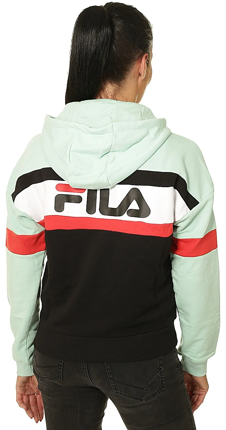 sweatshirt Fila Ella - Mist Green/Black/Bright White/True Red - women´s