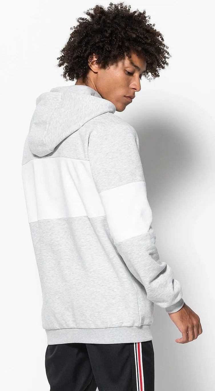 sweatshirt Fila Night Blocked - Light Gray Melange Bros/Bright White - men´s