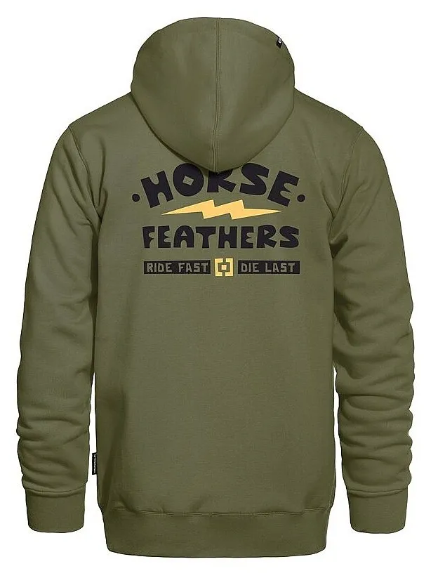 sweatshirt Horsefeathers Ignite Zip - Loden Green - men´s