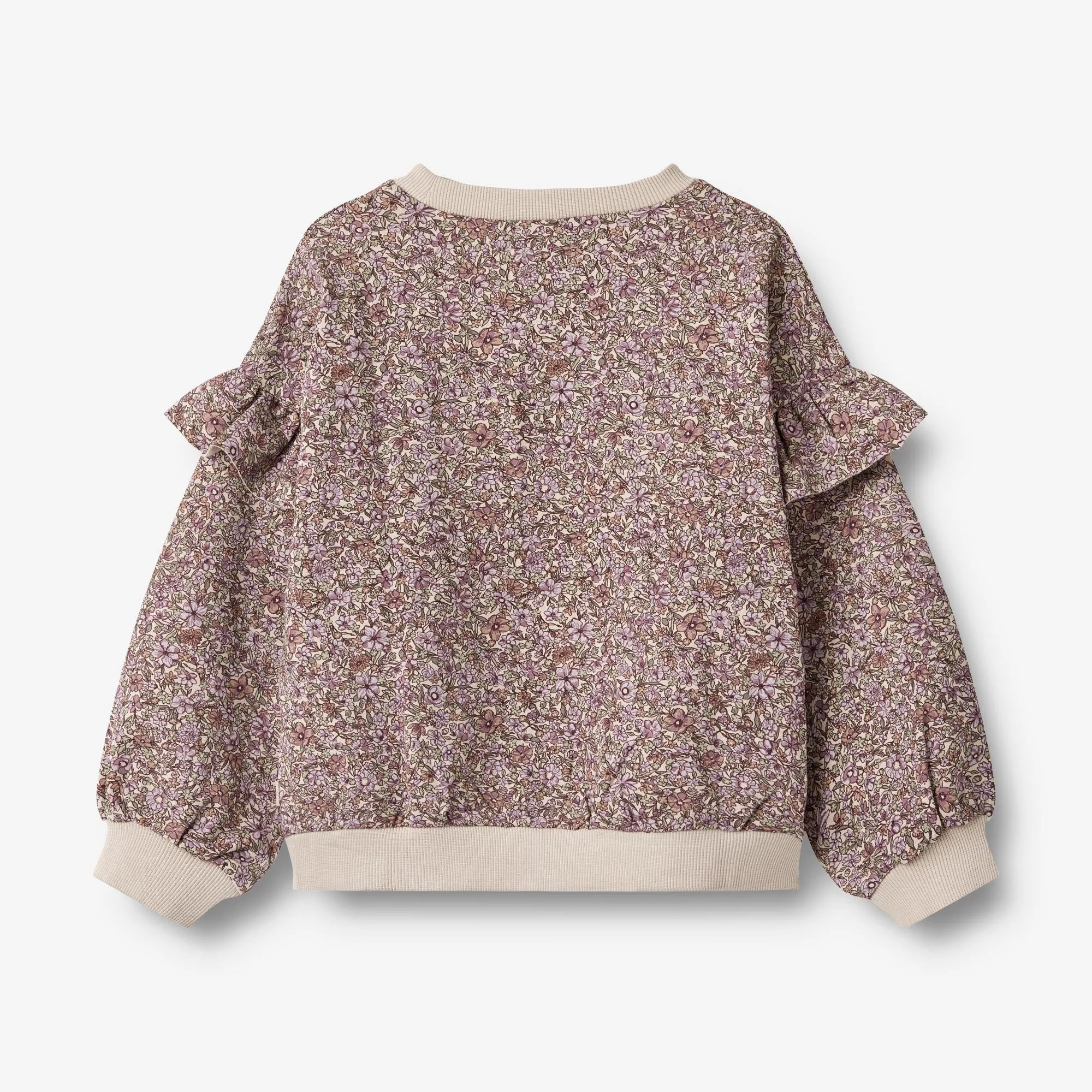 Sweatshirt L/S Lulle - lilac flowers