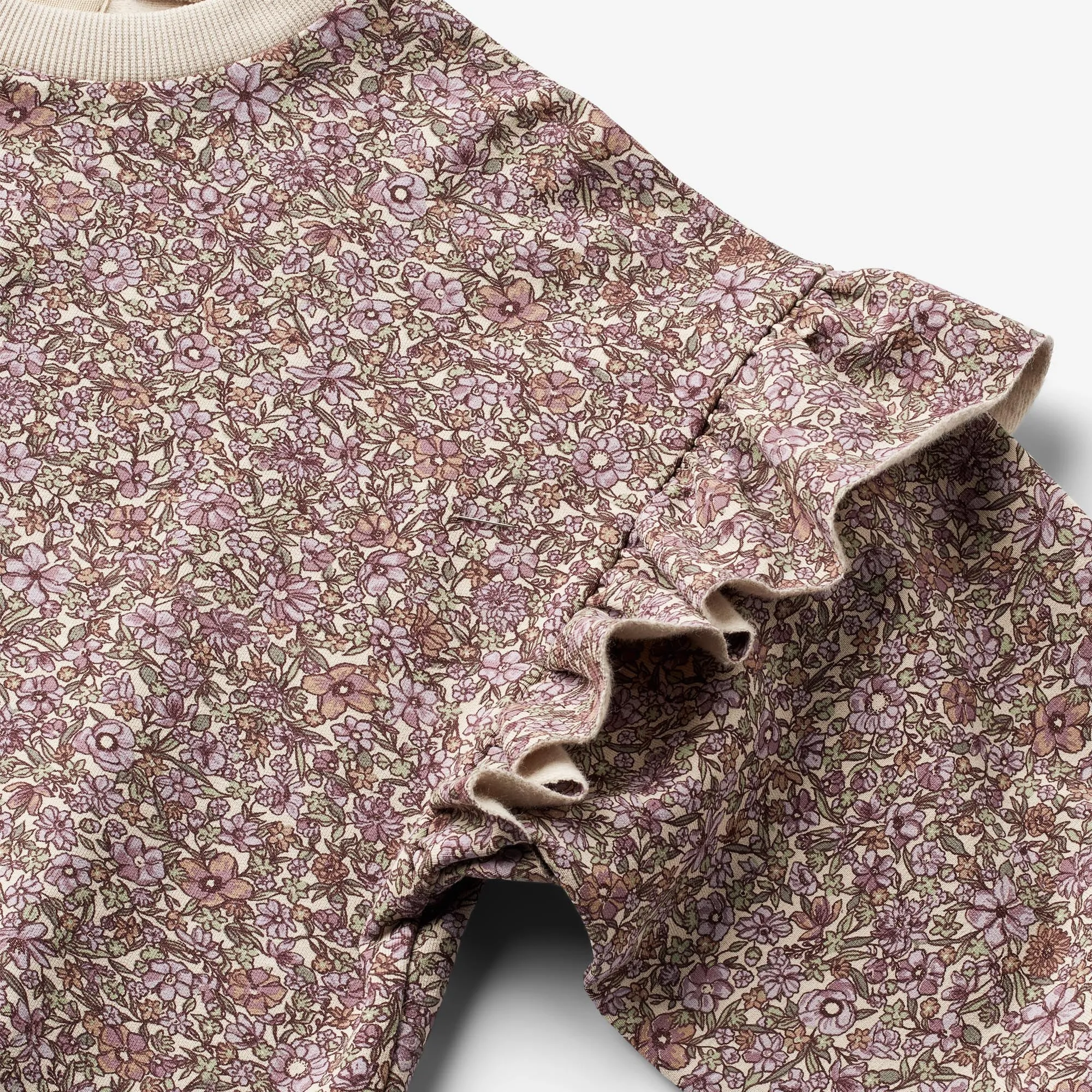 Sweatshirt L/S Lulle - lilac flowers