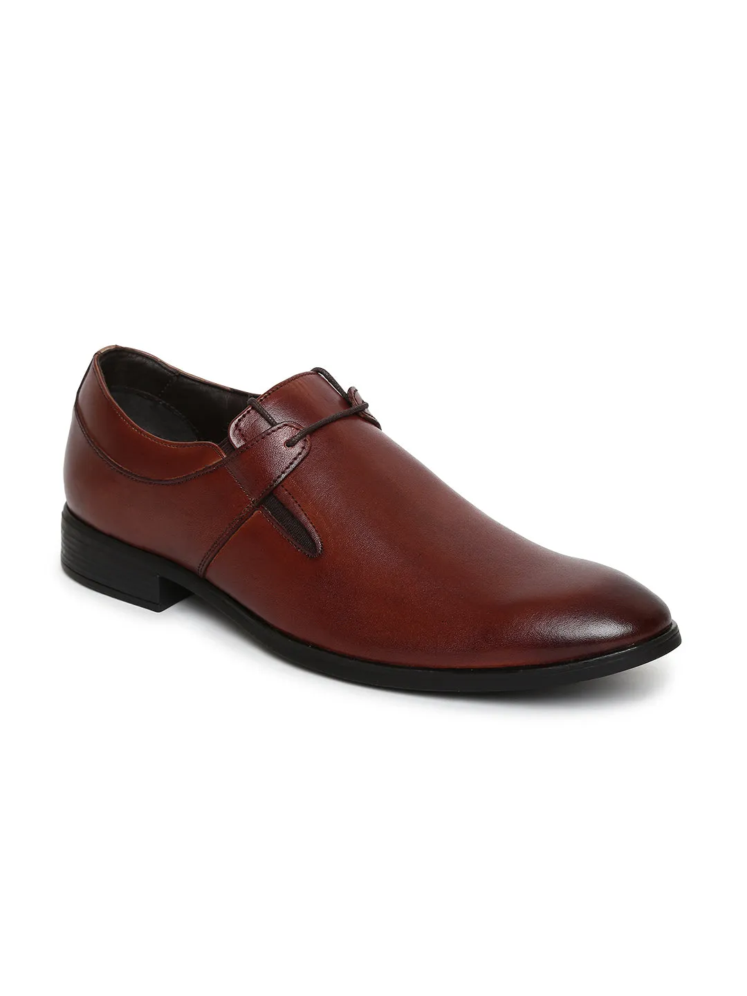 Teakwood Genuine Leather Brown Shoes