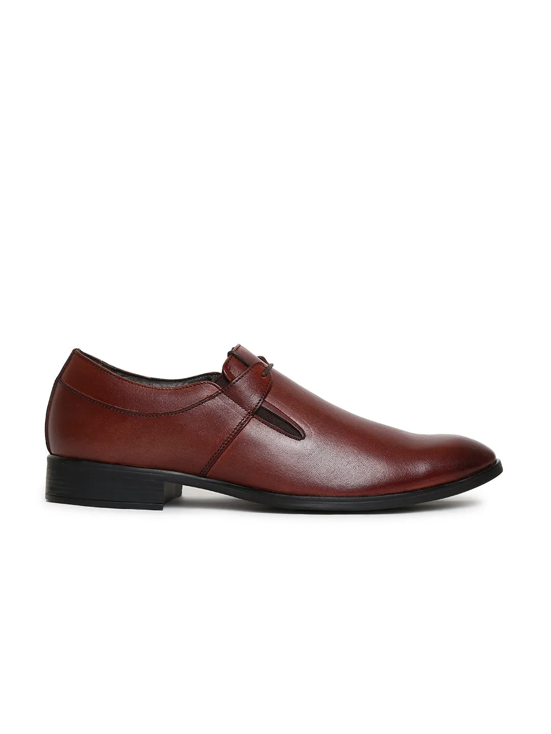 Teakwood Genuine Leather Brown Shoes