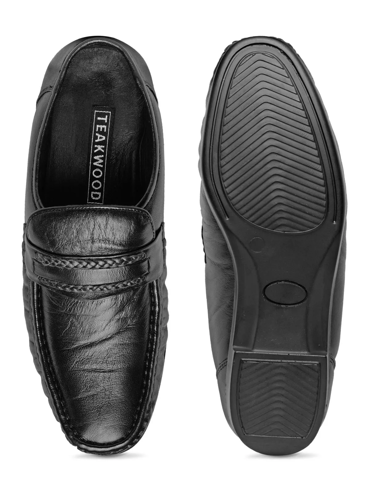 Teakwood Genuine Leather Slip-ons Shoes