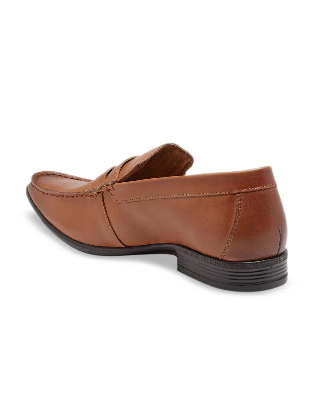 Teakwood Genuine Leather Tan Slip-On Shoes