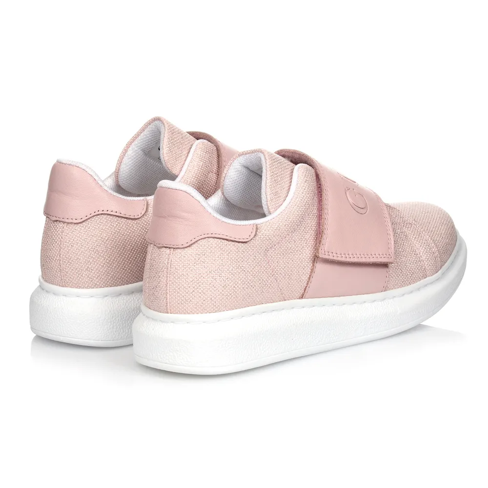 Teen Pink Logo Trainers