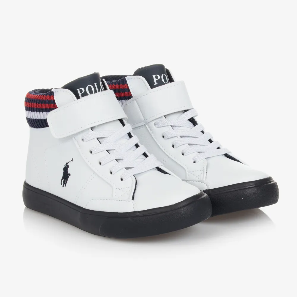 Teen White High-Top Trainers