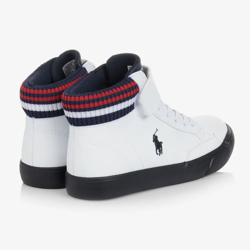 Teen White High-Top Trainers