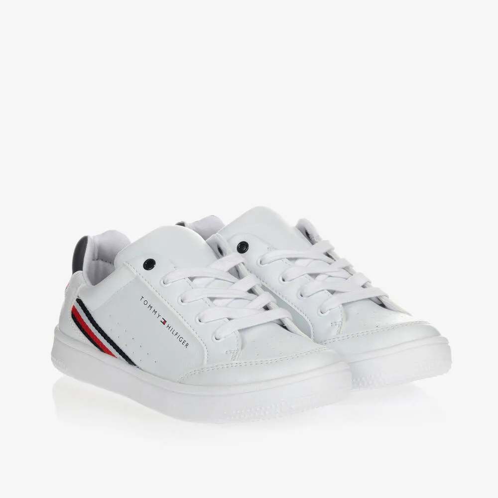 Teen White Logo Trainers