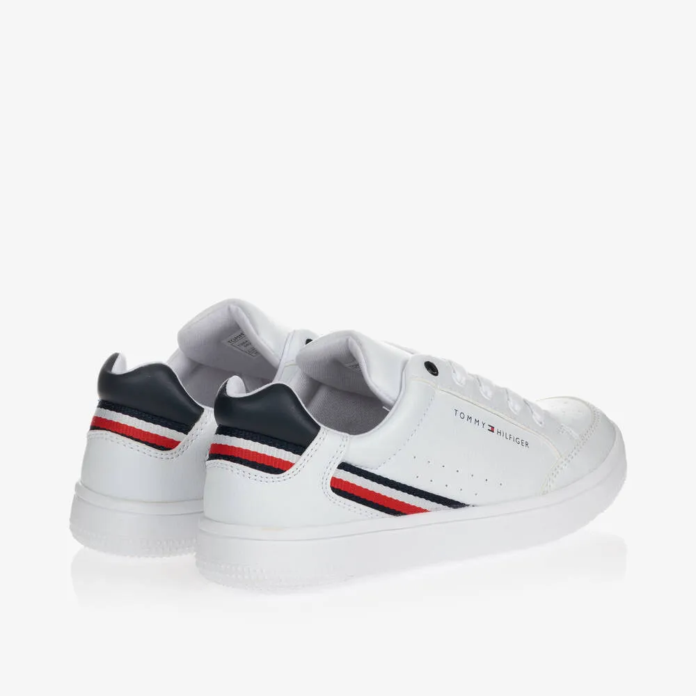 Teen White Logo Trainers