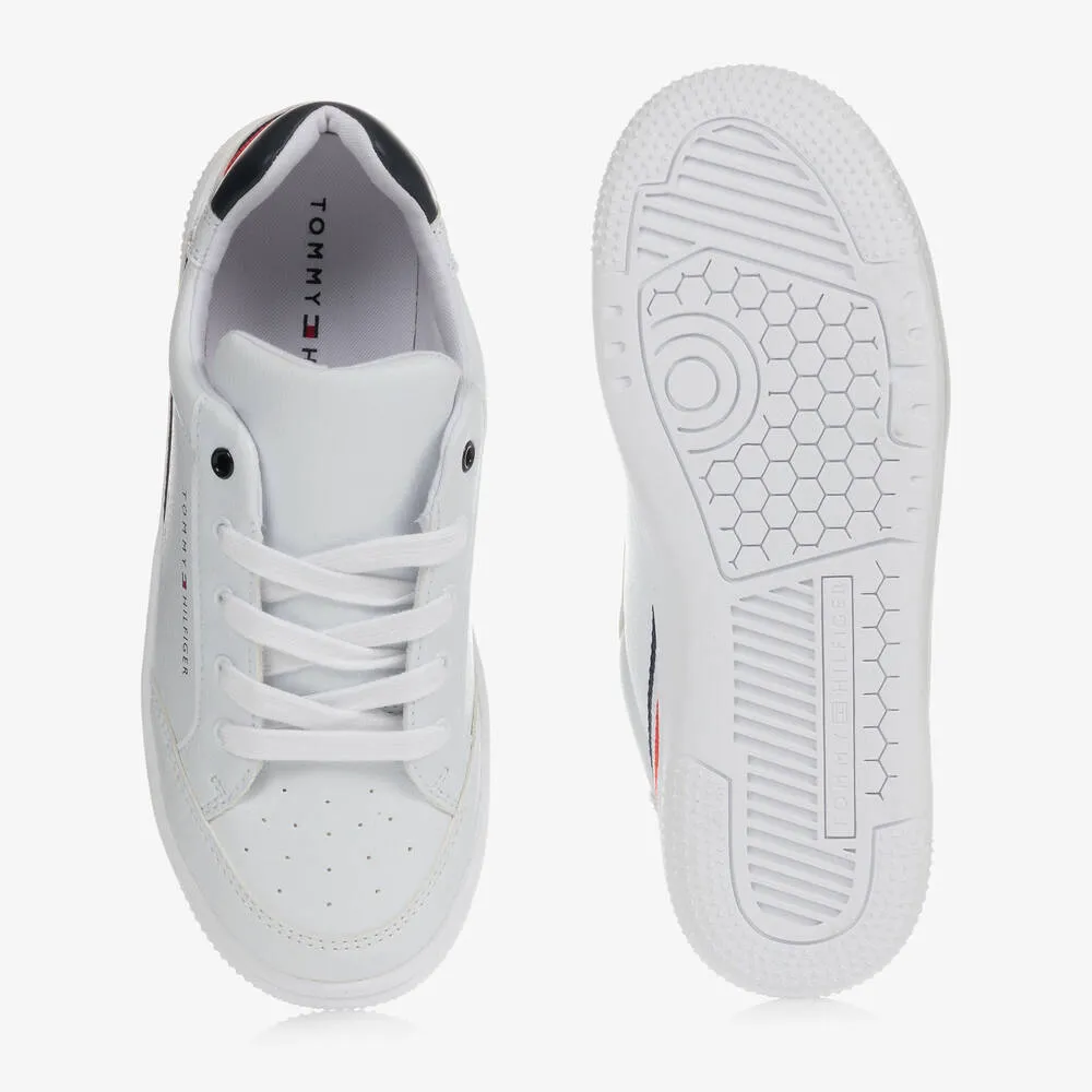 Teen White Logo Trainers