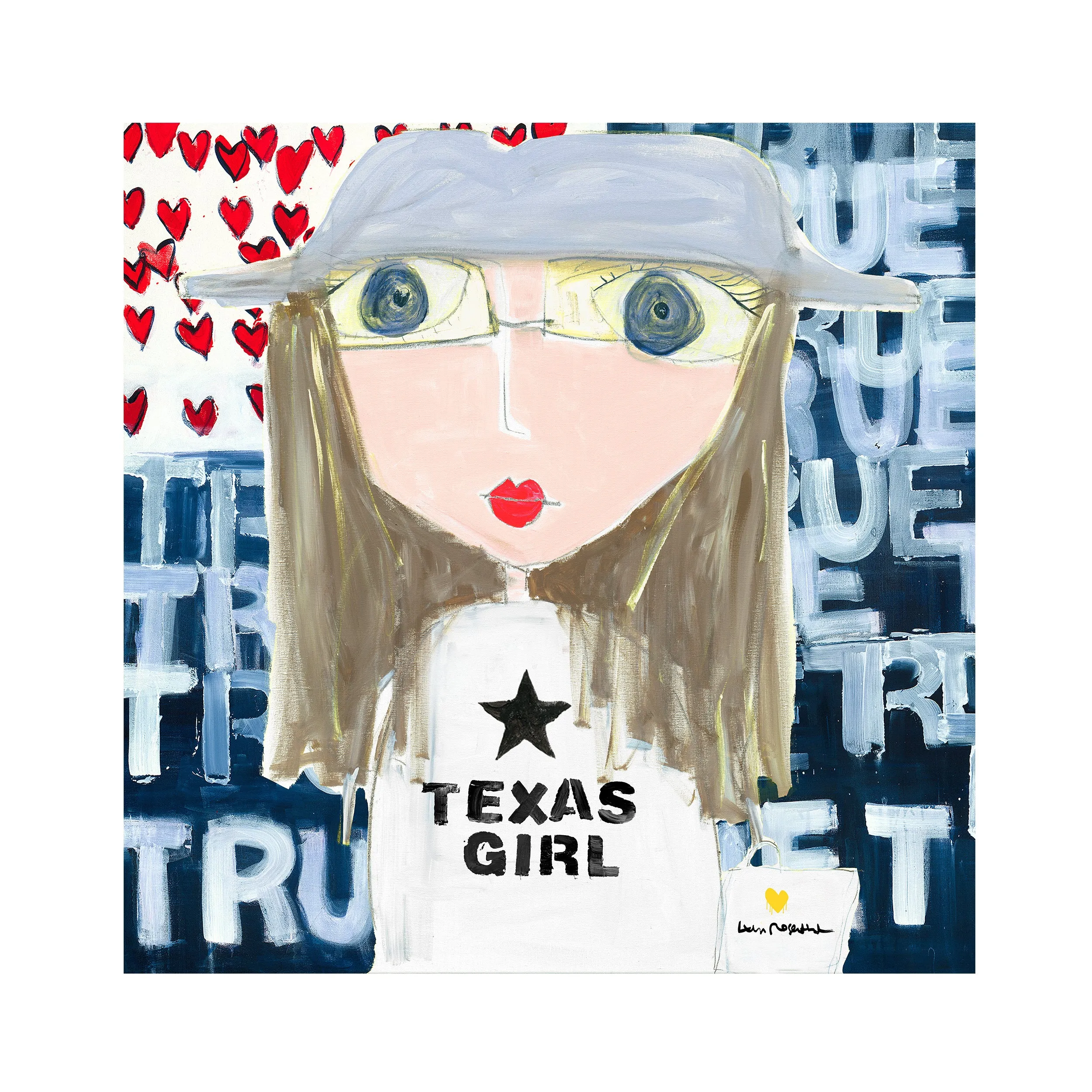 Texas Girl Art Print