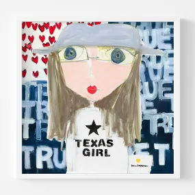 Texas Girl Art Print