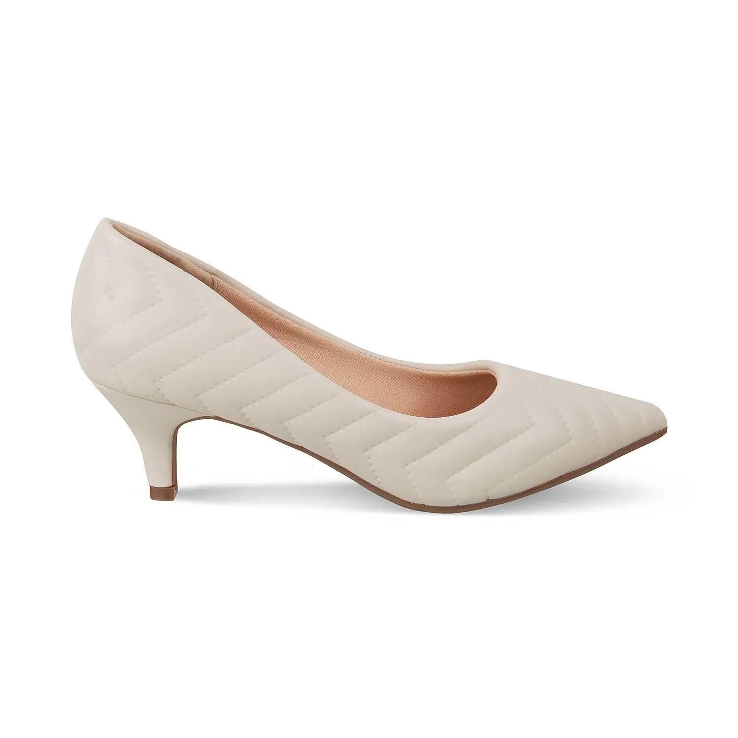 The Milenz Beige Women's Dress Pumps Tresmode