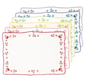 The Rainbow Floral Placemat, Set of 6 - Everything / Linen