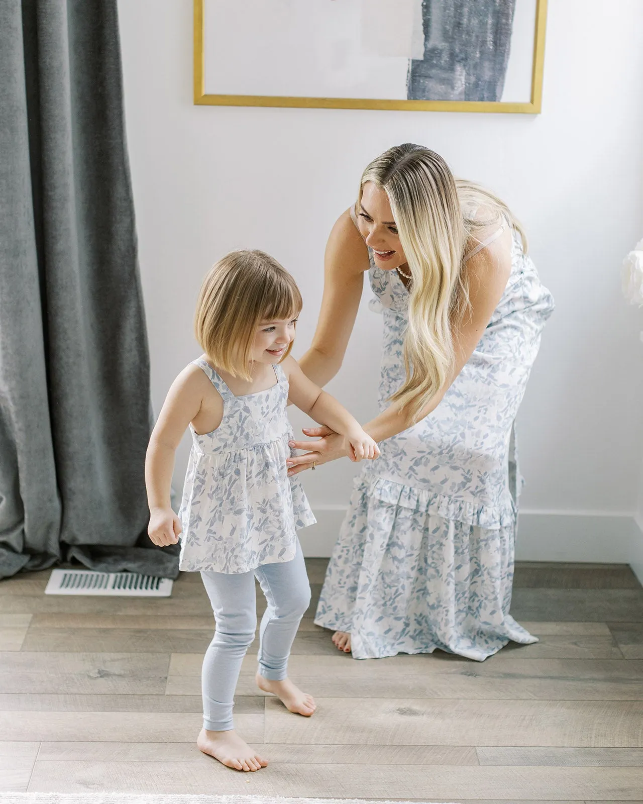 Toddler Girl Watercolor Bloom Tank Set