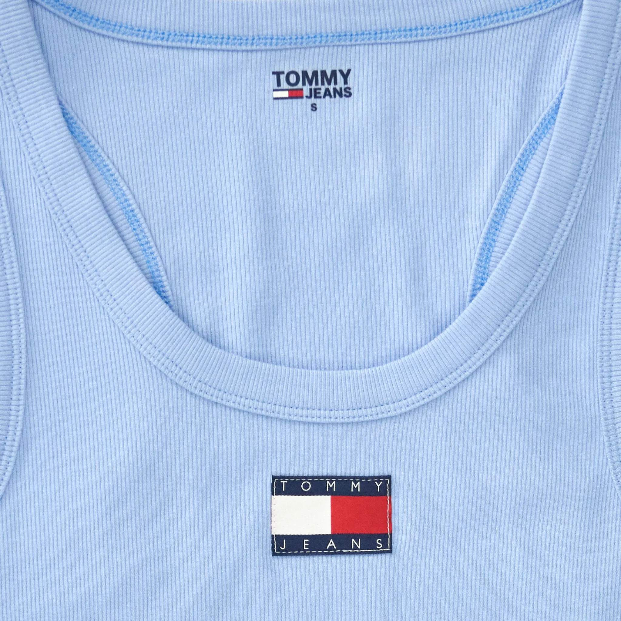 Tommy Jeans Blue Rib Top