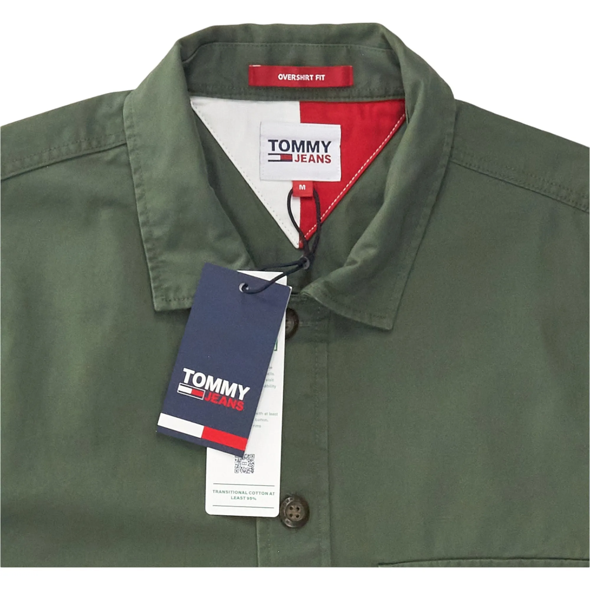 Tommy Jeans Green Aviator Overshirt