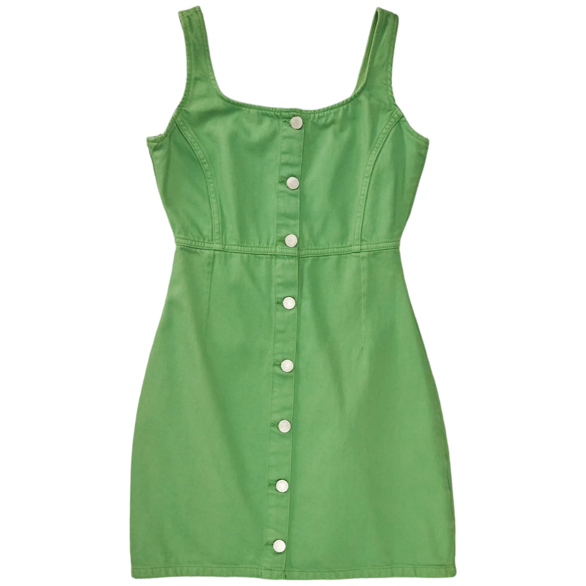 Tommy Jeans Green Button Thru Dress