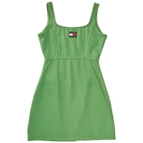 Tommy Jeans Green Button Thru Dress