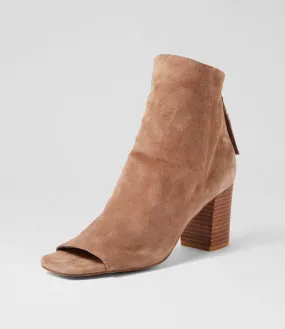 TOP END Cilin Light Choc Suede Heels