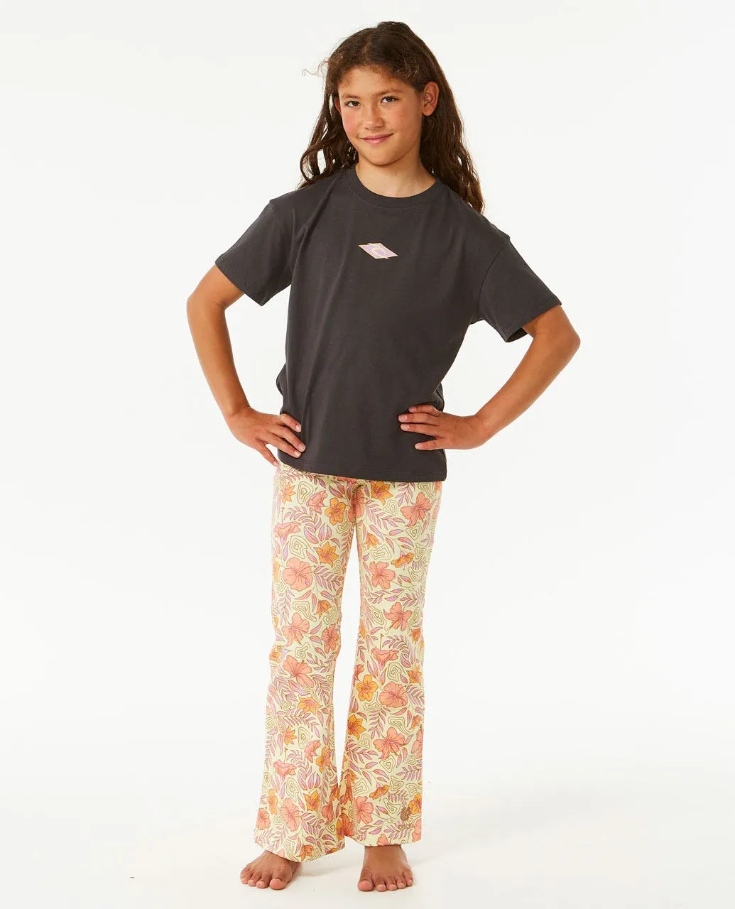 Tropic Floral Bell Pant Girl