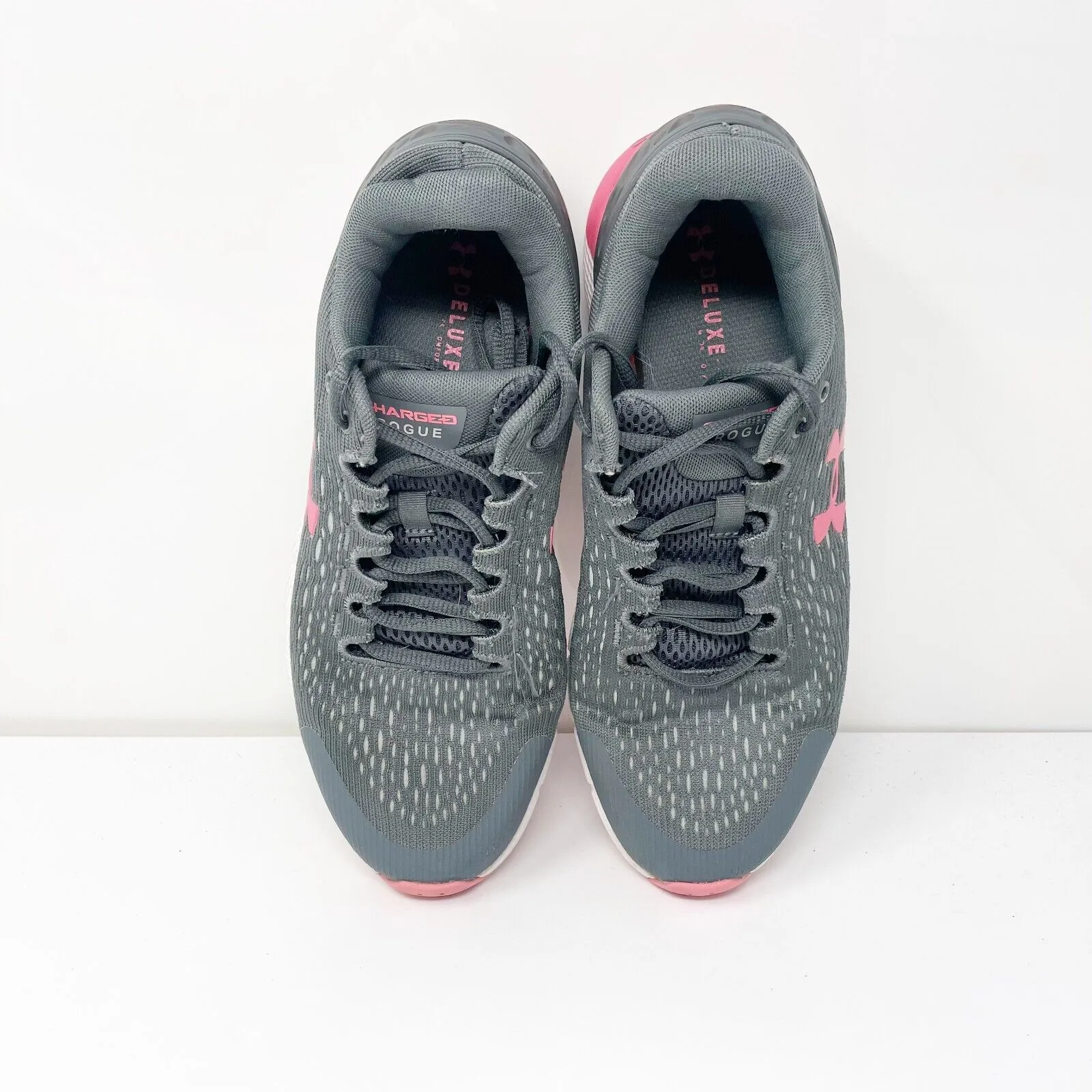 Under Armour Womens Charged Rogue 2 3022602-106 Gray Running Shoes Sneakers 9.5