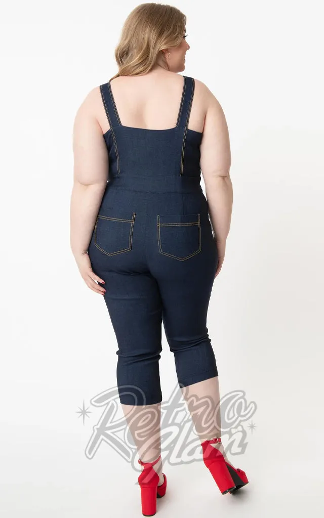 Unique Dark Denim Eartha Jumpsuit - Size S Available