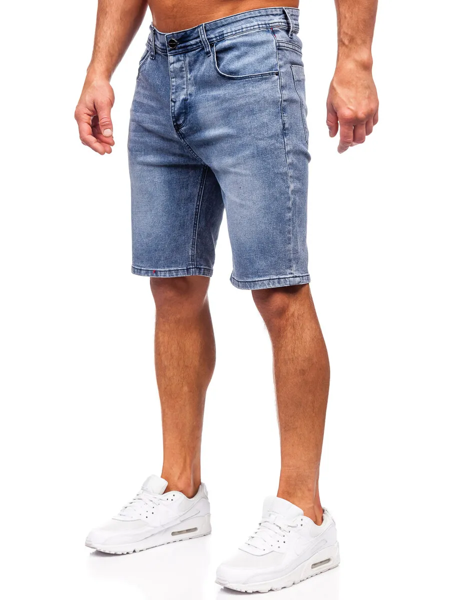 Dark Blue Bolf MP0277BS Denim Shorts for Men