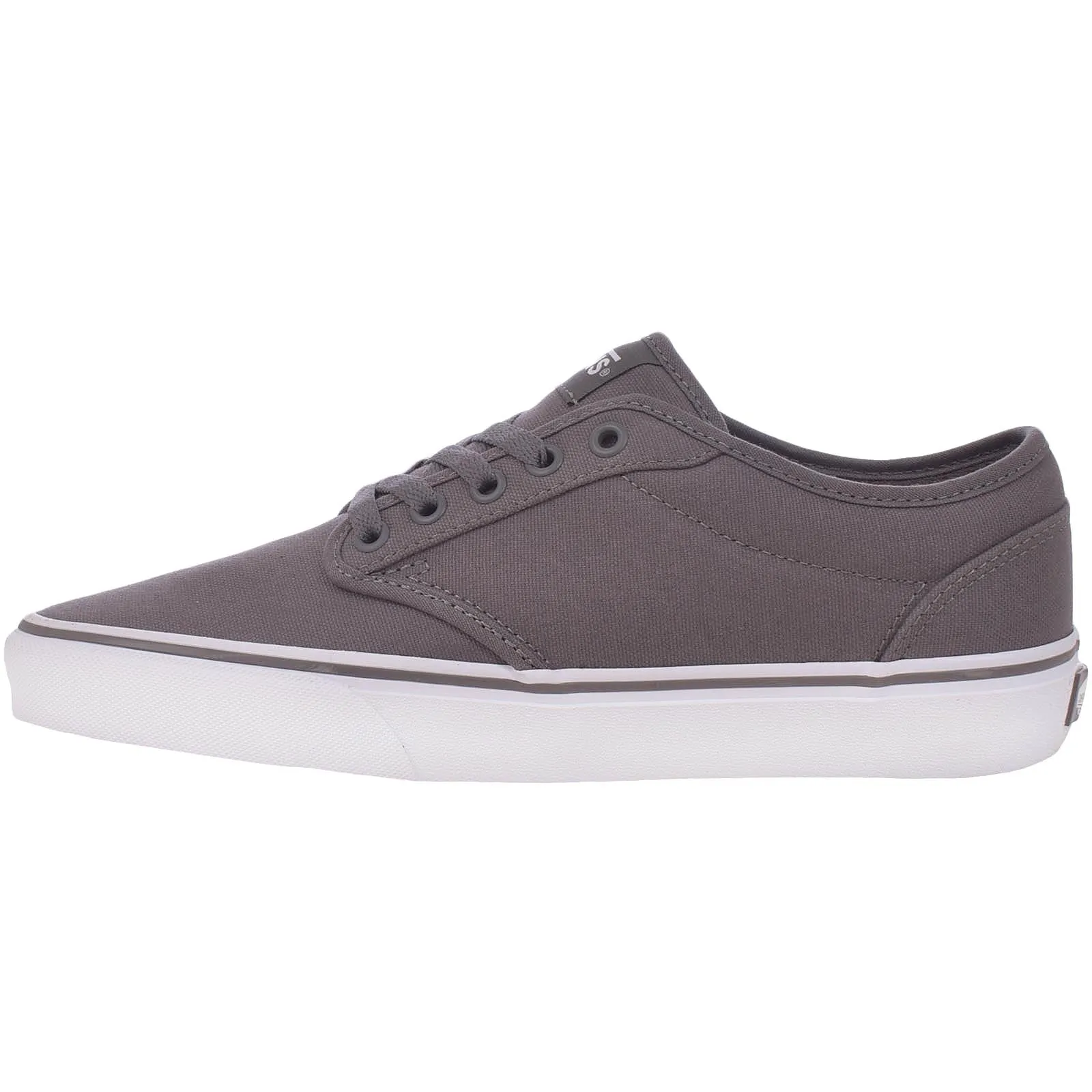 Vans Mens Atwood Canvas Trainers - Pewter/White