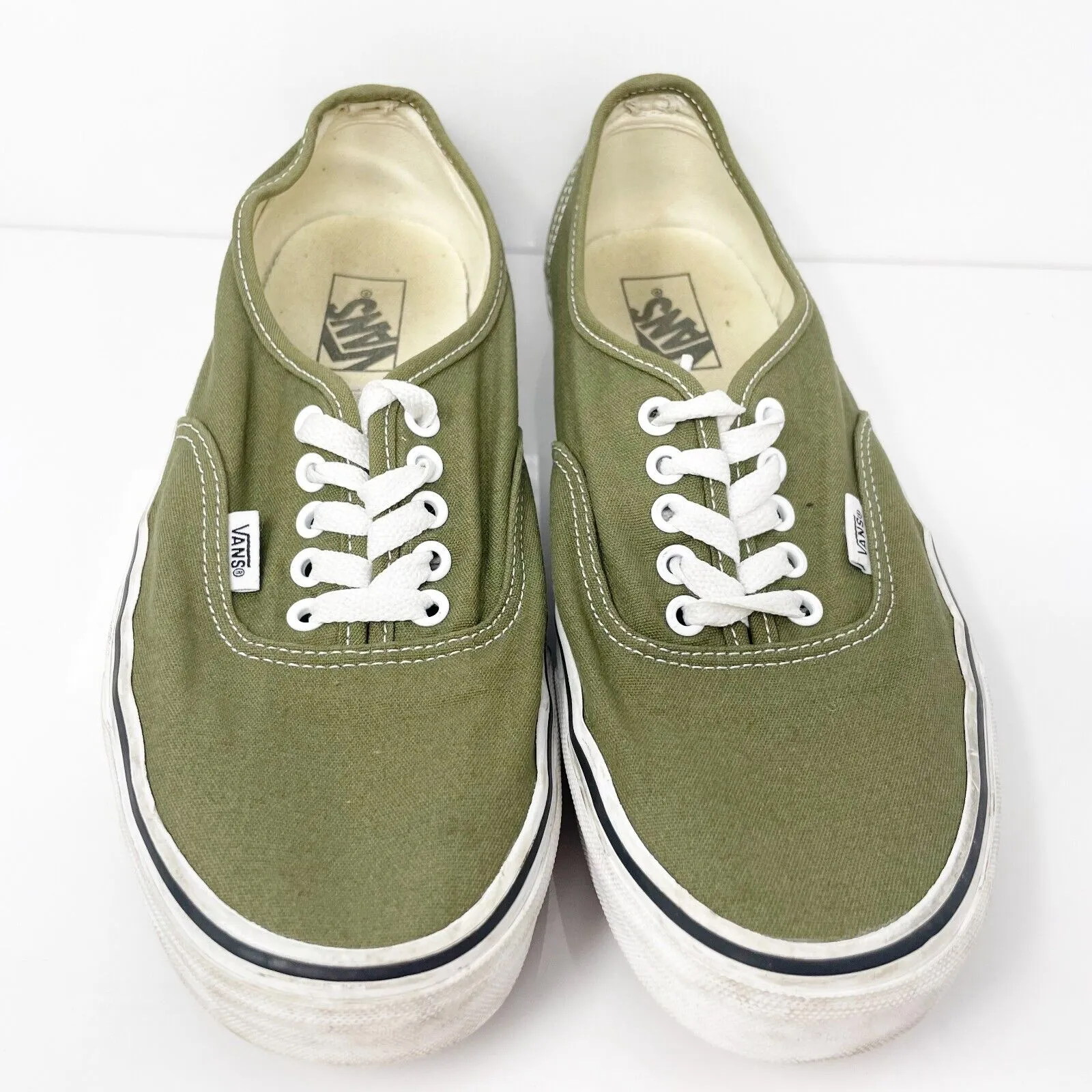 Vans Mens Off The Wall 751505 Green Casual Shoes Sneakers Size 10