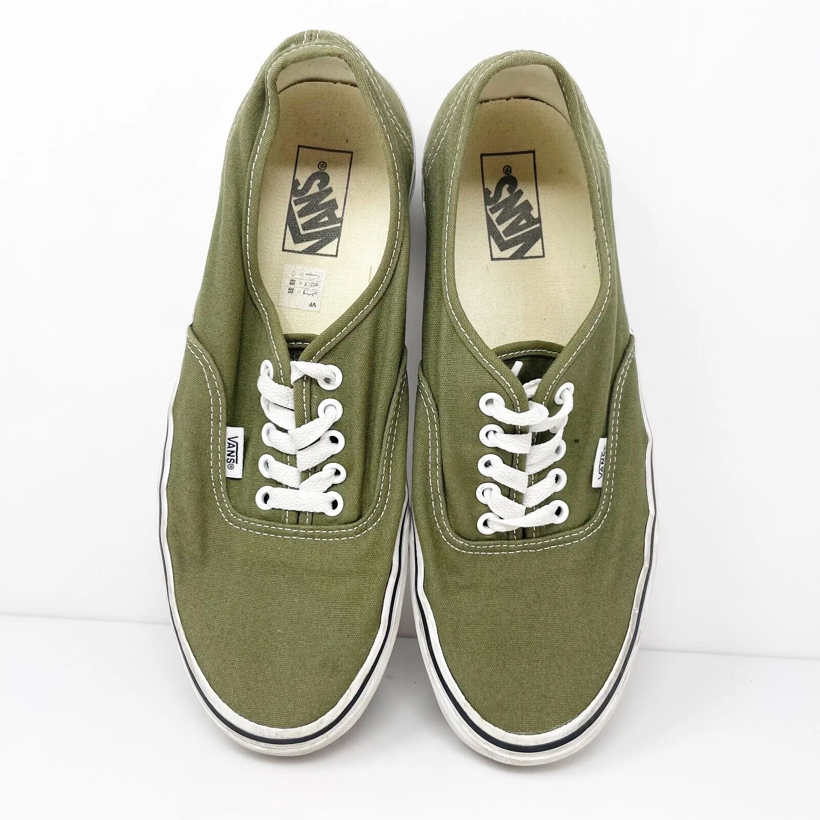 Vans Mens Off The Wall 751505 Green Casual Shoes Sneakers Size 10