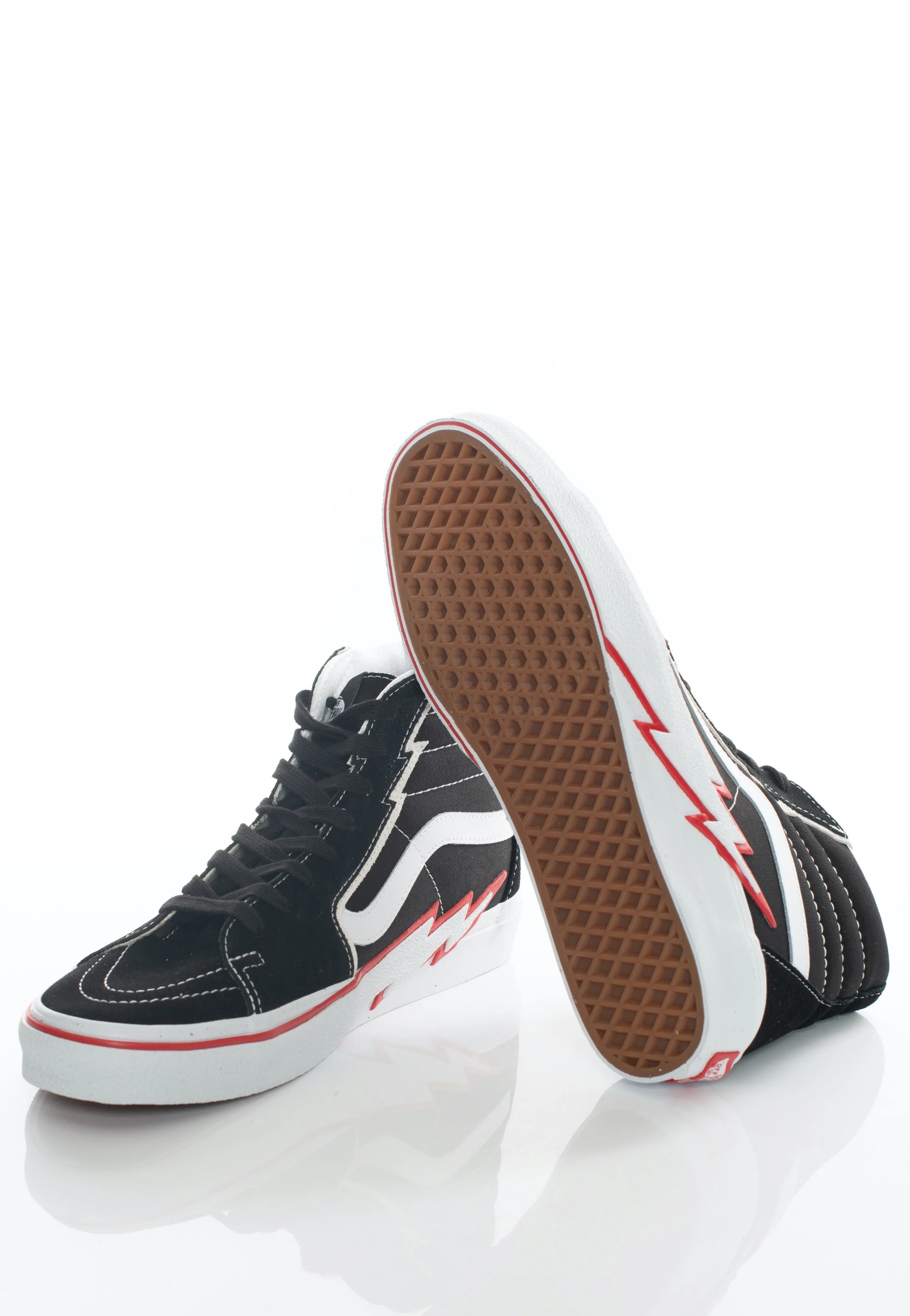 Vans - Sk8 Hi Bolt Black/Racing Red - Shoes