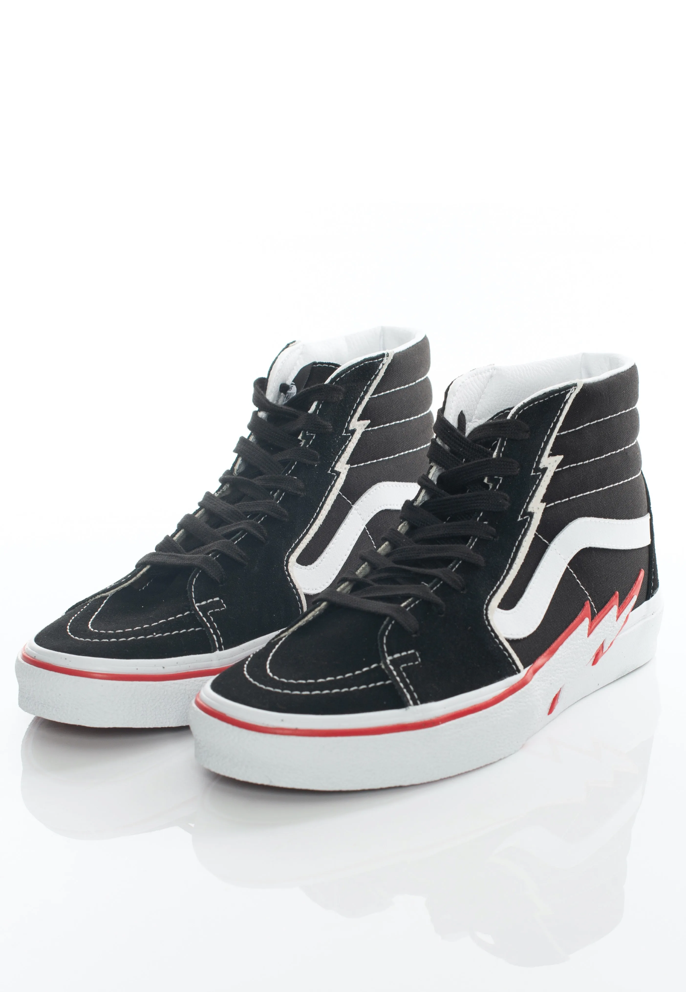 Vans - Sk8 Hi Bolt Black/Racing Red - Shoes