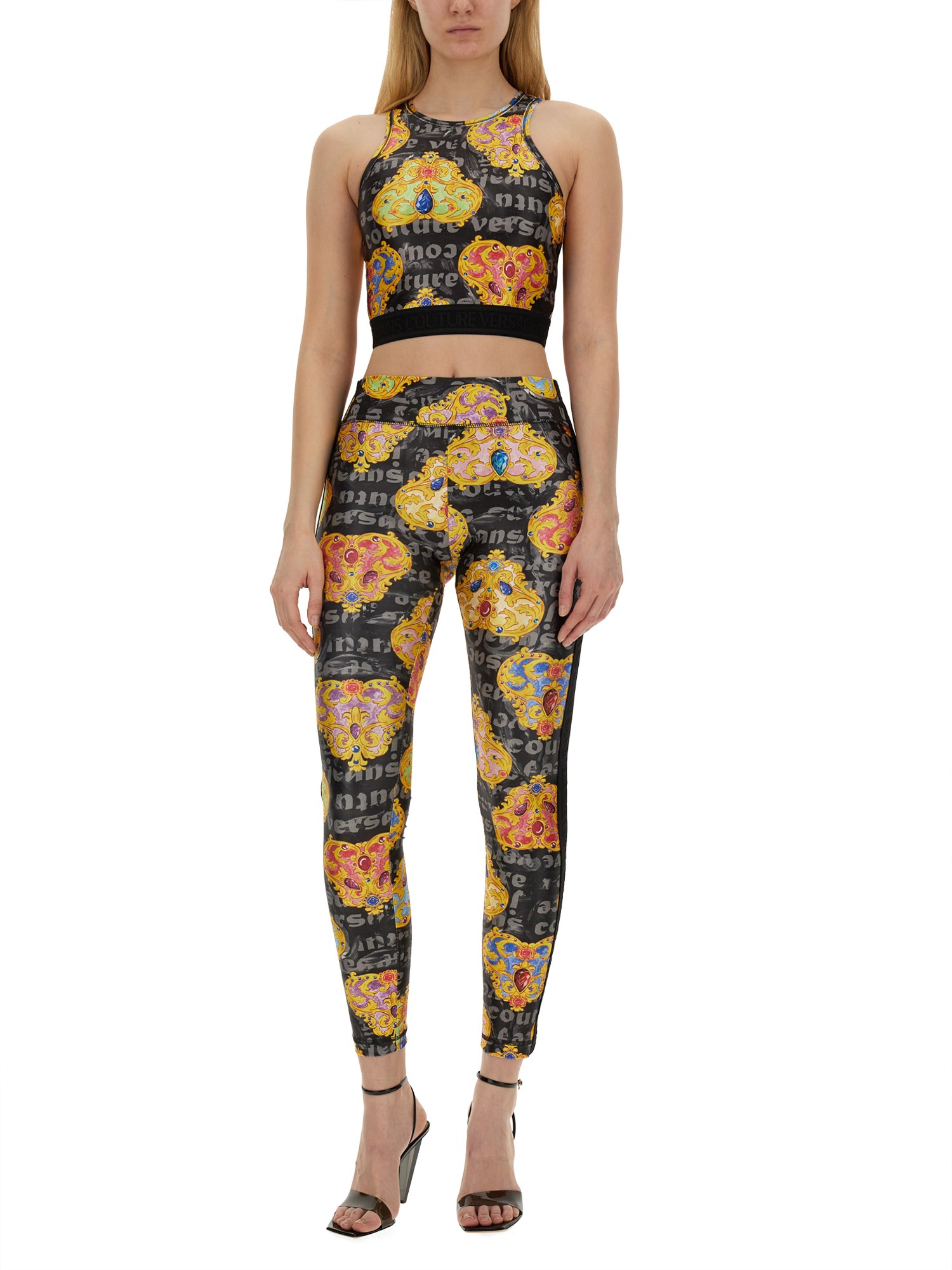 Printed Technical Fabric Top by VERSACE JEANS COUTURE