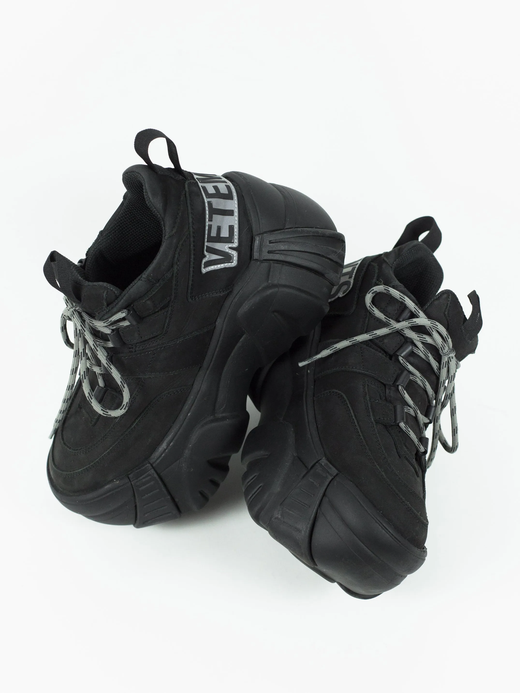 Vetements AW18 SWEAR Nubuck Platform Sneakers