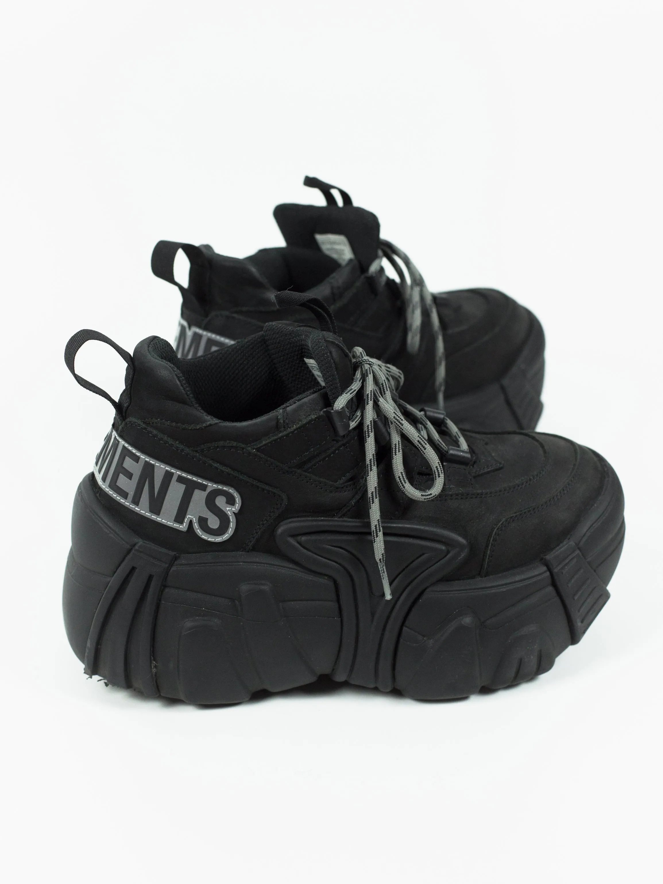 Vetements AW18 SWEAR Nubuck Platform Sneakers