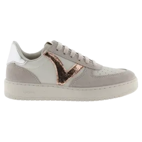 Victoria Shoes Madrid Metal & Split Leather Trainers