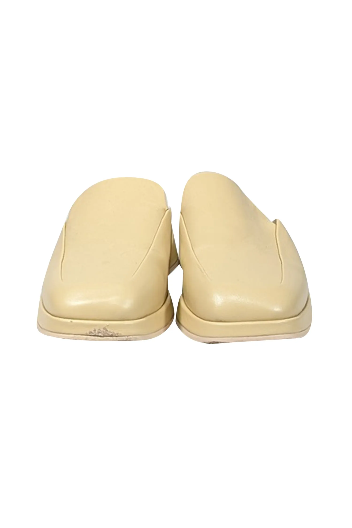 Vince - Cream Leather Slip On Mules Sz 8