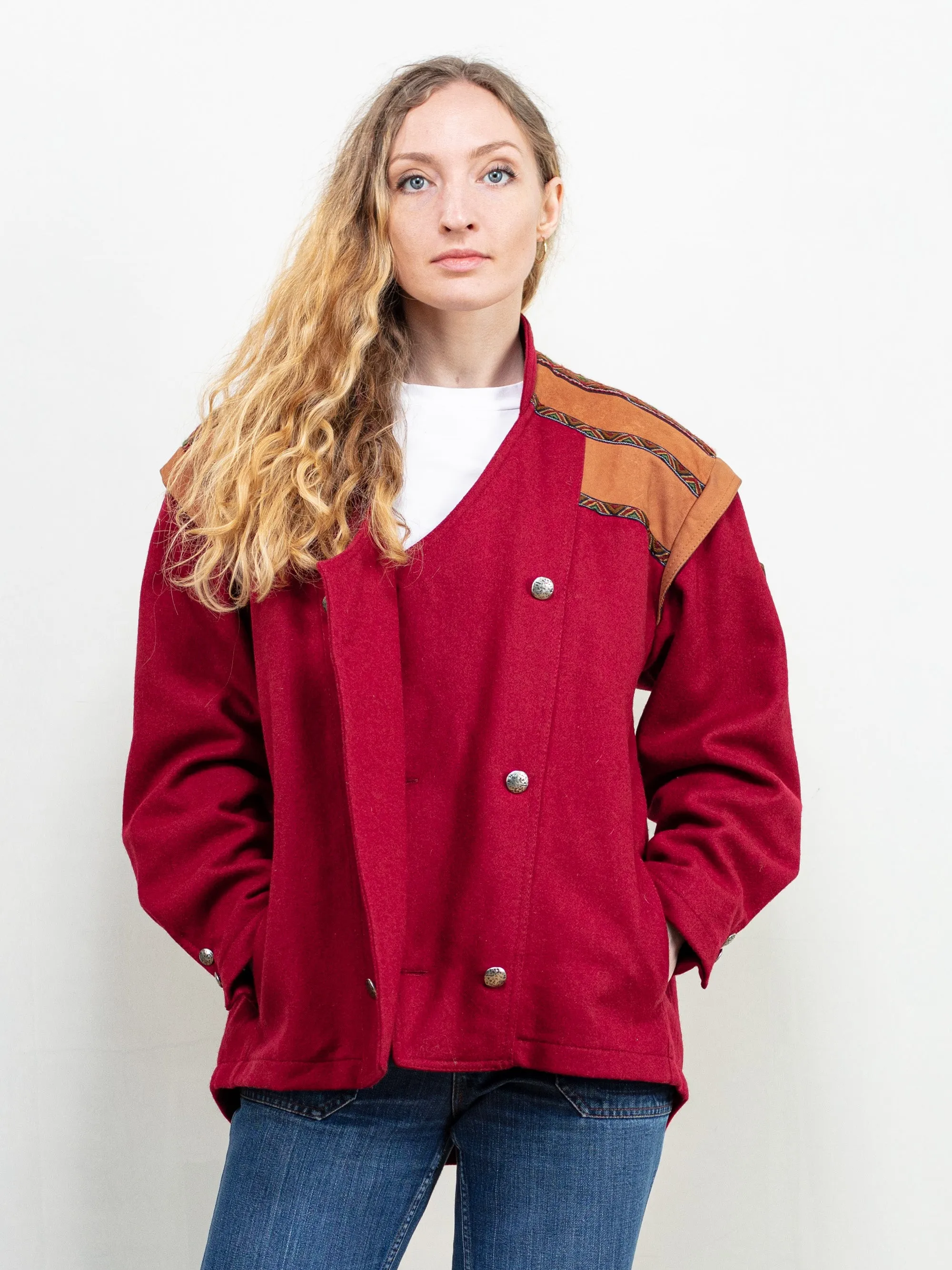 Vintage 80's Women Wool Jacket