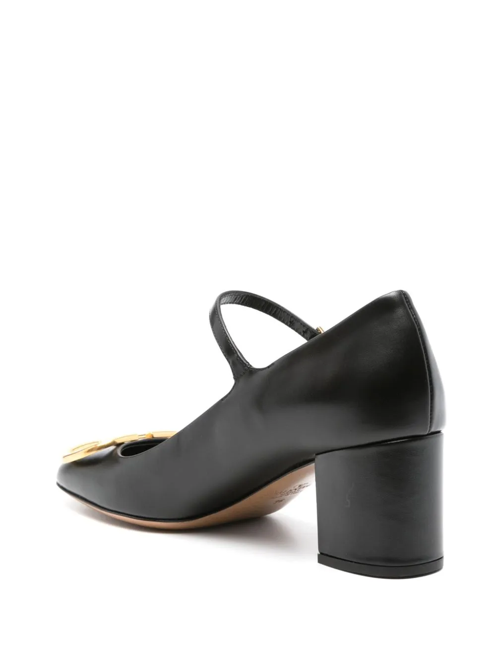 VLOGO SIGNATURE LEATHER PUMPS