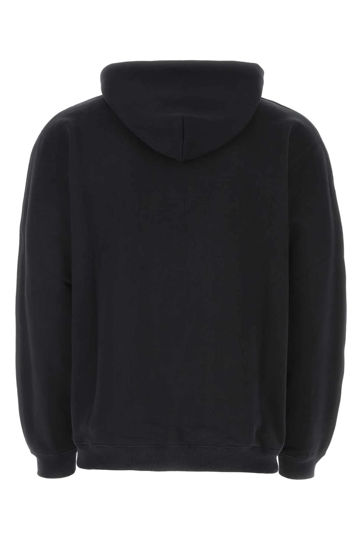 Vtmnts Black Cotton Blend Oversize Sweatshirt