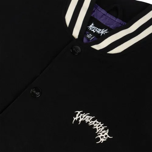 Skateboard Barb Varsity Jacket Black/Bone