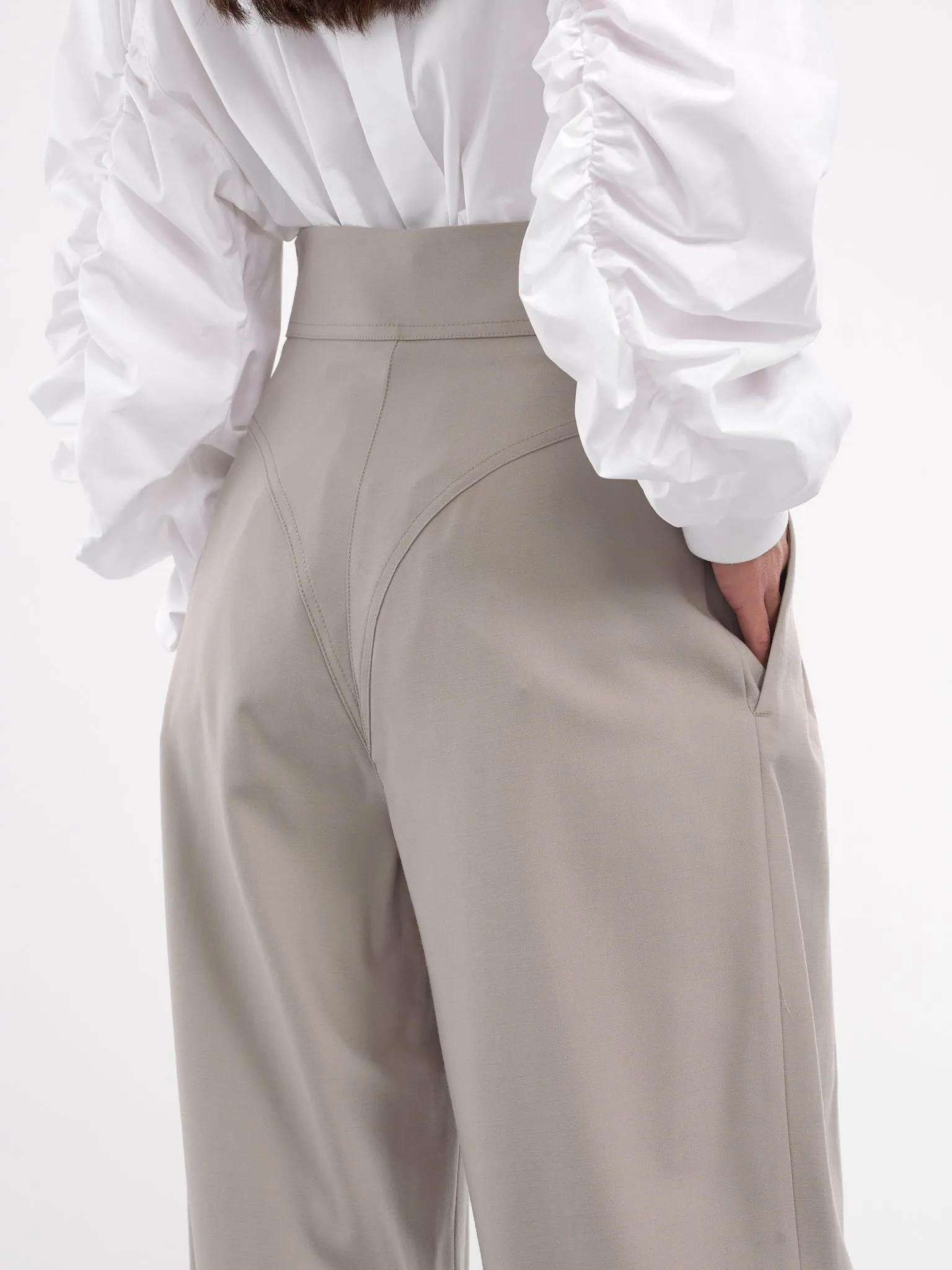 Wide Pleated Trousers (VEPZ30035A-VZE024-MEDIUM-GREY)