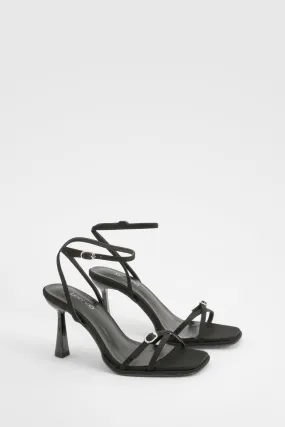 Wide Width 2 Part Buckle Detail Heels